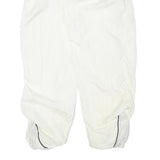 Mens White Joggers L W25 L25 Loose Tapered Polyester Blend Casual