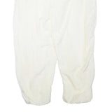 Mens White Joggers L W25 L25 Loose Tapered Polyester Blend Casual