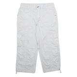 STYLE & CO Womens White Cargo Casual Shorts UK 10 W30 Cotton Blend