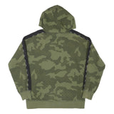 CHAMPION Boys Green Camouflage Hoodie 2XL Cotton Blend Pullover