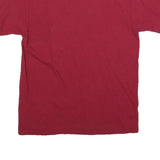 NCAA Mens Red We Bust Ours Football Helmet Graphic T-Shirt M Short Sleeve Crew