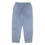LEVI'S Womens Jeans Blue Relaxed Straight Denim Light W32 L30 Drawstring Waist
