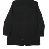 NAUTICA Womens Black Jacket M Polyester Blend Plain Zip Hooded Casual Outerwear