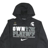 NIKE Mens Black Own The Playoff Polyester Blend Hoodie S College Football