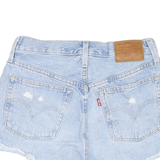 LEVI'S Womens Denim Blue Casual Cut-Off Shorts S W27 Distressed Stylish