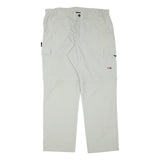 HS Mens Polyester Blend Beige Regular Fit Straight Leg Trousers W37 L31 Cargo