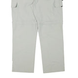 HS Mens Polyester Blend Beige Regular Fit Straight Leg Trousers W37 L31 Cargo