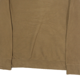 FILA Womens Brown Crew Neck M Sweatshirt Logo Front Pocket Casual