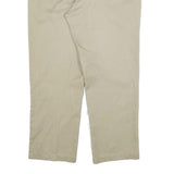 DICKIES Mens Cotton Blend Beige Regular Fit Straight Trousers W40 L29 Workwear