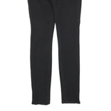 TRUE RELIGION Womens Black Slim Skinny Zip Polyester Blend Trousers W25 L28