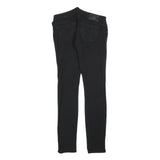 TRUE RELIGION Womens Black Slim Skinny Zip Polyester Blend Trousers W25 L28