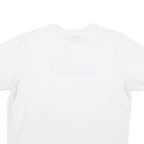 PUMA Mens White Graphic T-Shirt 2XL Short Sleeve Crew Neck Cotton Blend Logo