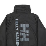 HELLY HANSEN Womens Black & Light Blue Reversible Polyester Zip Jacket XS
