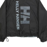 HELLY HANSEN Womens Black & Light Blue Reversible Polyester Zip Jacket XS