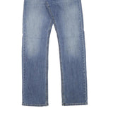 LEVI'S Mens Slim Blue Denim Medium Wash Jeans W31 L33 Classic Cotton Blend Zip
