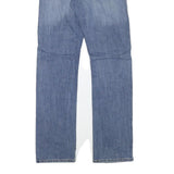 LEVI'S Mens Slim Blue Denim Medium Wash Jeans W31 L33 Classic Cotton Blend Zip