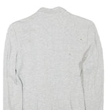 ZARA Womens Light Grey Button Jacket XS Cotton Blend Plain Casual Timeless