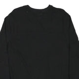 CHAMPION Mens Black Long Sleeve Crew Neck Cotton Blend T-Shirt L