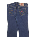 DICKIES Womens Regular Fit Denim Blue Jeans W32 L27 Zip Closure Classic Comfort