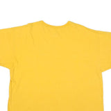 MAJESTIC Mens Yellow Oakland Athletics Graphic T-Shirt 2XL Short Sleeve Crew
