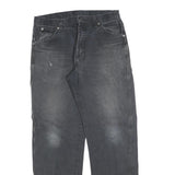 DICKIES Mens Regular Fit Black Denim Jeans W34 L32 Durable Workwear