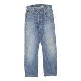 LEVI'S 501 Mens Jeans Blue Regular Straight Denim Medium W30 L27 Classic Fit Zip