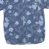 LEVI'S Mens Blue Floral Cotton Blend Shirt XL Casual Summer Button Pocket