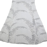 WHISTLES Womens White & Grey Patterned Sleeveless A-Line Viscose Dress UK 10