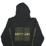 CHAMPION Mens Black Natty Labs Cotton Blend Pullover Hoodie L Hooded Sweatshirt