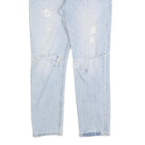 LEVI'S 501CT Womens Jeans Blue Classic Straight Denim Light W28 L27 Ripped