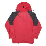 SALEWA Mens Red & Black Outdoor Jacket L Polyester Blend Zip Hooded