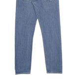 LEVI'S 505 Mens Jeans Blue Regular Straight Denim Medium W30 L32 Classic Zip