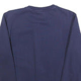 PUMA Mens Blue Crew Neck Sweatshirt S Cotton Blend Pullover Sport Casual