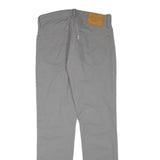LEVI'S Mens Grey Slim Zip Cotton Blend Trousers W30 L30 Stylish Casual Classic