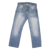 LEVI'S 506 Mens Jeans Blue Regular Straight Denim Medium W31 L26 Classic Zip