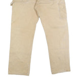 DICKIES Mens Regular Fit Beige Denim Jeans W38 L32 Workwear Utility Paint