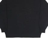 WHITE SAILS Mens Black Cotton Plain Crew Neck Sweater Jumper XL Casual Comfort