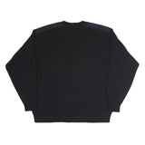 WHITE SAILS Mens Black Cotton Plain Crew Neck Sweater Jumper XL Casual Comfort