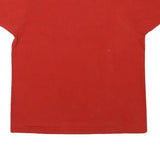 THE BEST Mens Red Italia Graphic T-Shirt XL Short Sleeve Crew Neck Cotton Blend