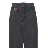 ROYAL FAKS Womens Regular Fit Straight Leg Denim Dark W27 L27 Cotton Blend Zip