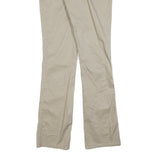 DICKIES Womens Cotton Blend Beige Slim Straight Trousers W32 L32 Workwear Zip