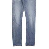 CARHARTT Mens Slim Fit Blue Denim Jeans W31 L32 Zip Cotton Blend Casual