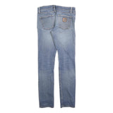 CARHARTT Mens Slim Fit Blue Denim Jeans W31 L32 Zip Cotton Blend Casual