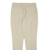 H&M Womens Polyester Blend Beige Slim Cargo Trousers Drawstring W28 L29