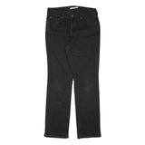 LEVI'S Womens Black Regular Fit Straight Denim Jeans W30 L31 Classic Design