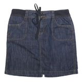 FADED GLORY Womens Blue Denim Mini Skirt Cotton Blend S Casual Stylish