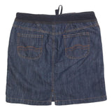 FADED GLORY Womens Blue Denim Mini Skirt Cotton Blend S Casual Stylish