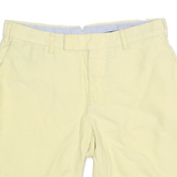 POLO RALPH LAUREN Mens Shorts Yellow Casual Plain M W30 Cotton Blend Classic Fit