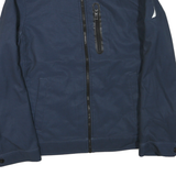 NAUTICA Mens Blue Zip Jacket M Polyester Blend Plain Lightweight Casual