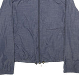 U.S. POLO ASSN Mens Blue Zip Jacket S Woven Lightweight Casual